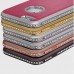 Shengo iPhone 6 Taşlı Arka Kapak ve Bumper Diamond Series Rose Beyaz