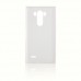 LG G3 D855 Dikişli Yan Kapaklı TPU Kılıf Beyaz