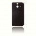 HTC One E8 Yan Kapaklı Standlı Kılıf Siyah