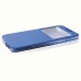 HTC One M9 Yan Kapaklı TPU Kılıf Mavi