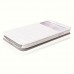 Samsung S4 (I9500) KakuSiga Yan Kapaklı Kılıf Beyaz