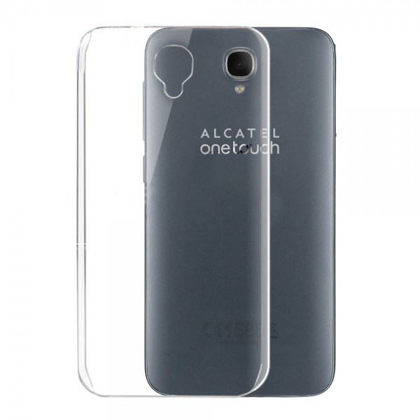 Alcatel OneTouch IDOL X Kılıf Soft Silikon Şeffaf Arka Kapak