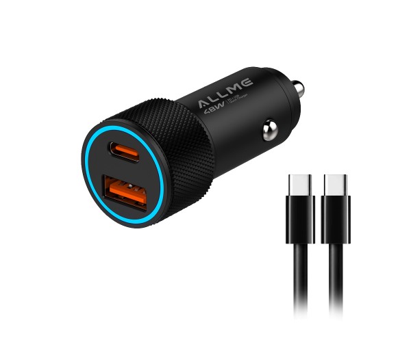 Allme AS248TTS Dual Port 48W PD Type-C to Type-C Kablolu Hızlı Araç&hellip;