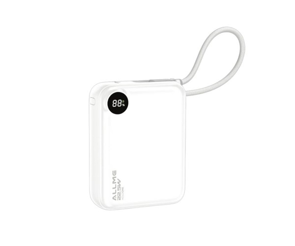 Allme BT014B HoldOne 10000 mAh Dahili Kablolu Powerbank - Beyaz&hellip;