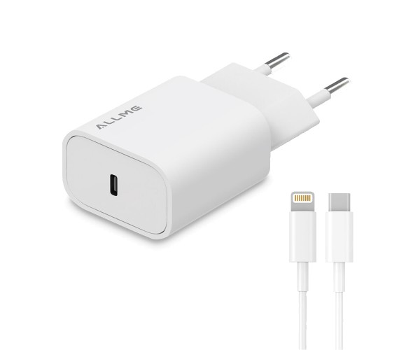 Allme SS20TLB 20W PD Adaptör + 3A Type-C to Lightning Kablolu Hızlı&hellip;
