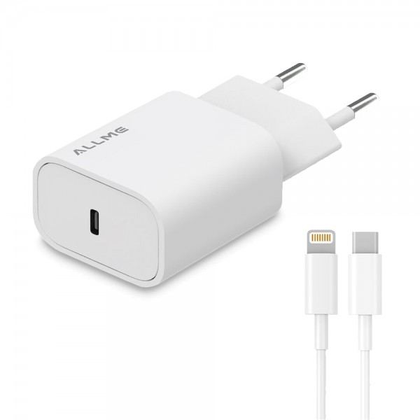 Allme SS20TLB 20W PD Adaptör + 3A Type-C to Lightning Kablolu Hızlı Şa… Allme SS20TLB 20W PD Adaptör + 3A Type-C to Lightning Kablolu Hızlı Şa…