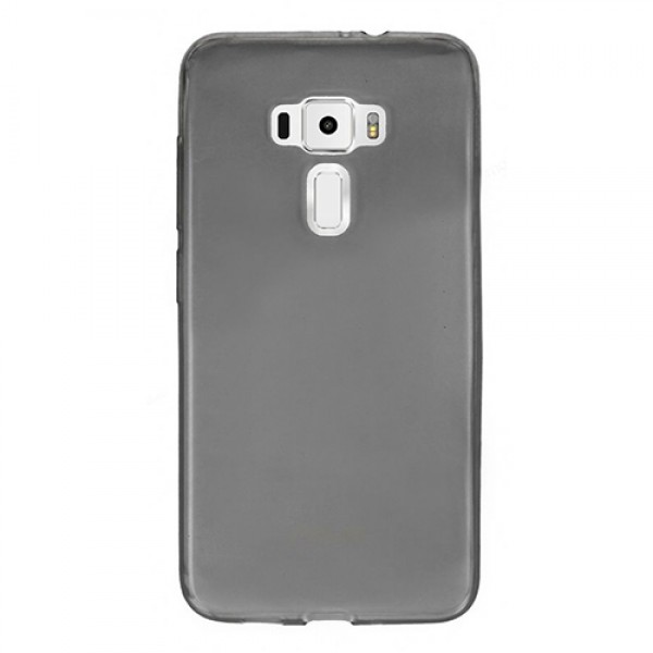 Asus Zenfone 3 5.5" Kılıf Soft Silikon Şeffaf/Siyah Arka Kapak