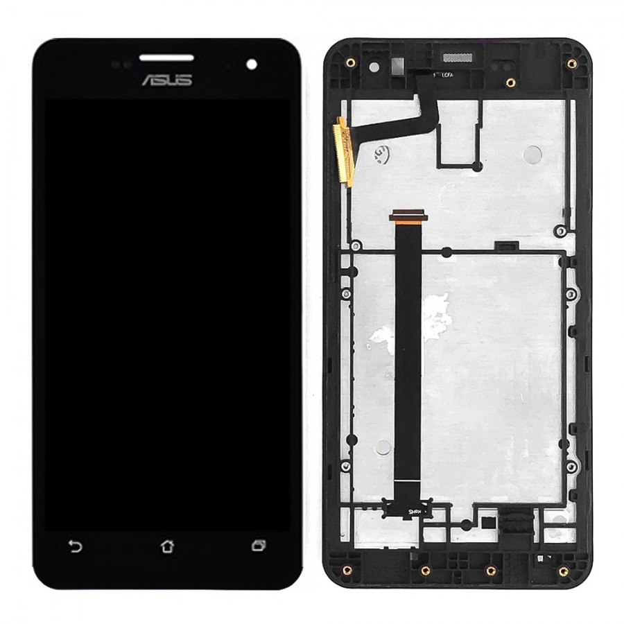 Asus Zenfone 5 A500KL-A501CG LCD Ekran Dokunmatik Çıtalı - Siyah