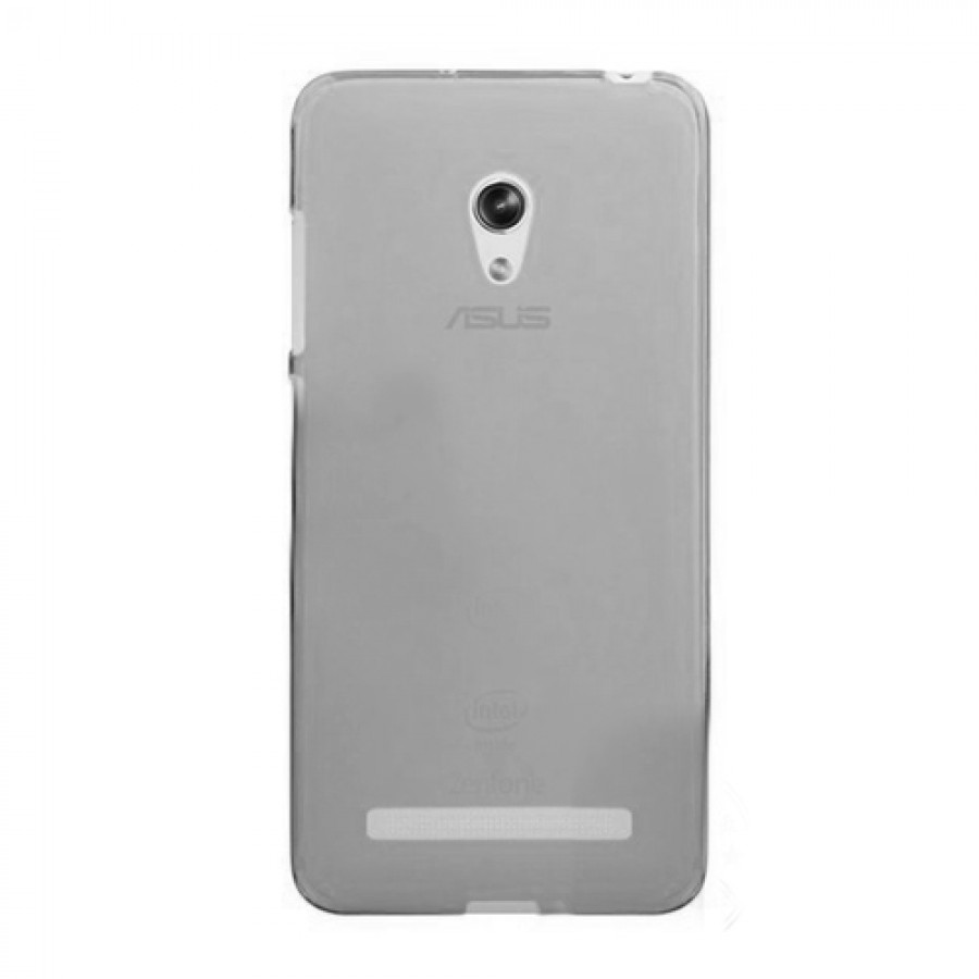 Asus Zenfone 5 Lite Kılıf Soft Silikon Şeffaf/Siyah Arka Kapak