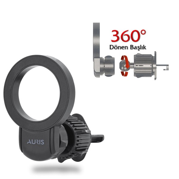 Auris ARS-H130 Araç İçi Havalandırma Manyetik Telefon Tutucu…