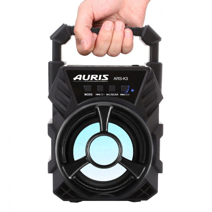 Auris ARS-K3 Kablosuz Bluetooth Hoparlör Siyah