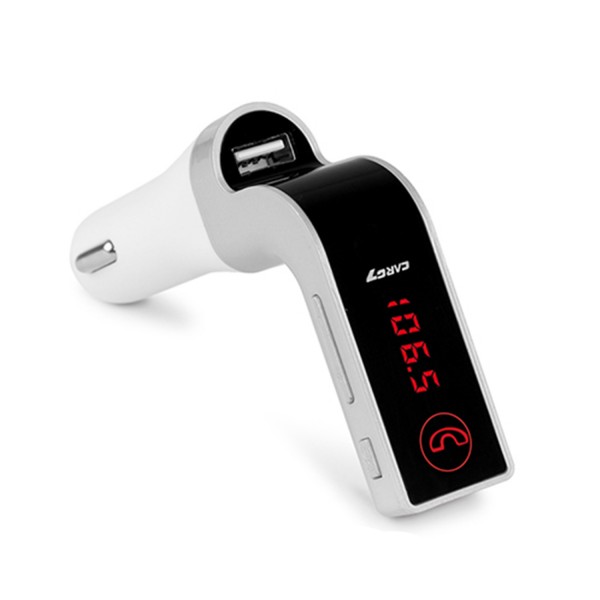 Auris Car G7 Bluetooth Araç Kiti ve Şarj Cihazı FM Transmitter Silv…