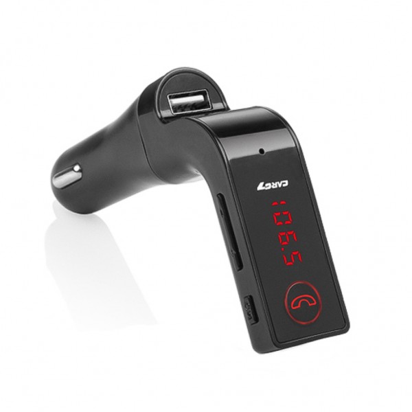 Auris Car G7 Bluetooth Araç Kiti ve Şarj Cihazı FM Transmitter Siyah