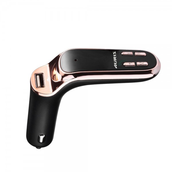 Auris Car S7 Wireless Araç Kiti ve Şarj Cihazı FM Transmitter Rose Gold…
