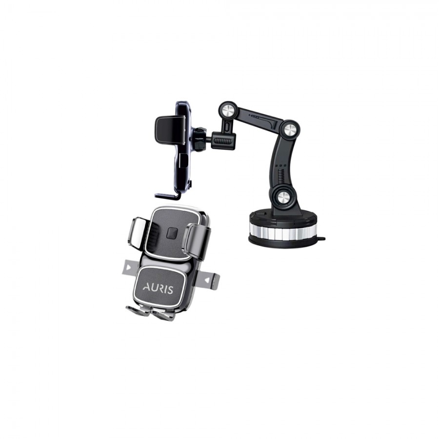 Auris H145 Vakum Tabanlı Akrobat Kollu 360° Döner Araç İçi Telefon Tutucu