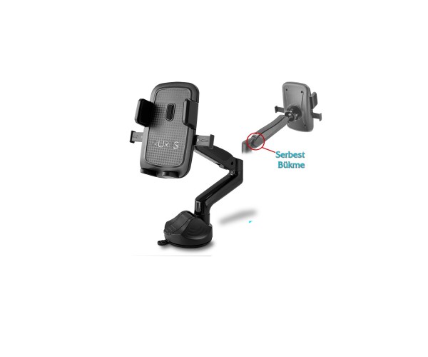 Auris H75 Akrobat Kollu Vantuzlu Araç İçi Telefon Tutucu&hellip;