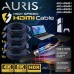 Auris HDM03 HDMI to HDMI 4K-8K Ultra HD Örgü Aktarım Kablosu 3m Auris HDM03 HDMI to HDMI 4K-8K Ultra HD Örgü Aktarım Kablosu 3m