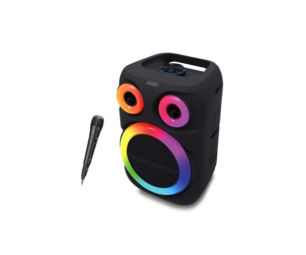 Auris KLN200 25W 8 inç Mikrofonlu RGB Bluetooth Hoparlör…