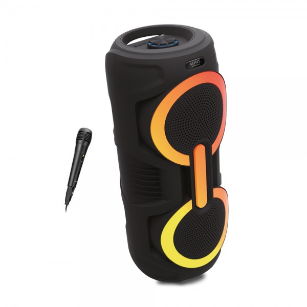 Auris KLN220 25W 2*8 inç Mikrofonlu RGB Bluetooth Hoparlör…