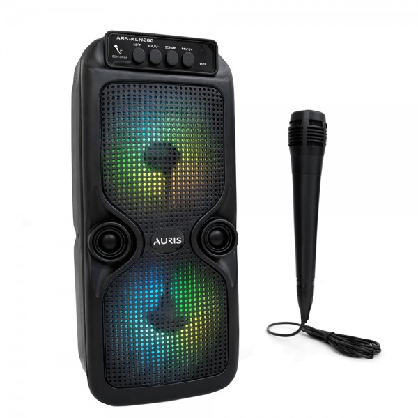Auris KLN260 10W Kablolu Mikrofonlu Taşınabilir Kablosuz Bluetooth Hopar… Auris KLN260 10W Kablolu Mikrofonlu Taşınabilir Kablosuz Bluetooth Hopar…