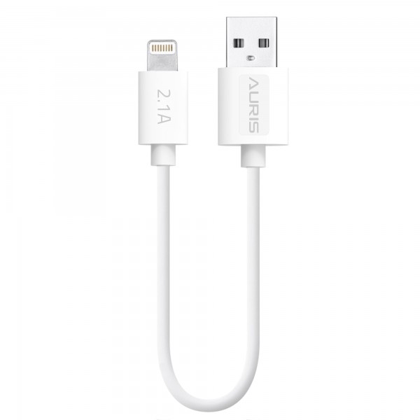 Auris Lightning USB Şarj ve Data Kablosu 2.1A 25cm