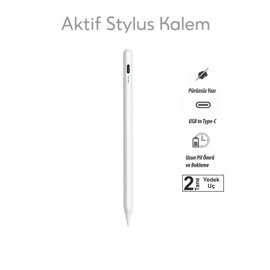 Auris PN10 Universal Stylus Pen, Aktif Dokunmatik Kalem