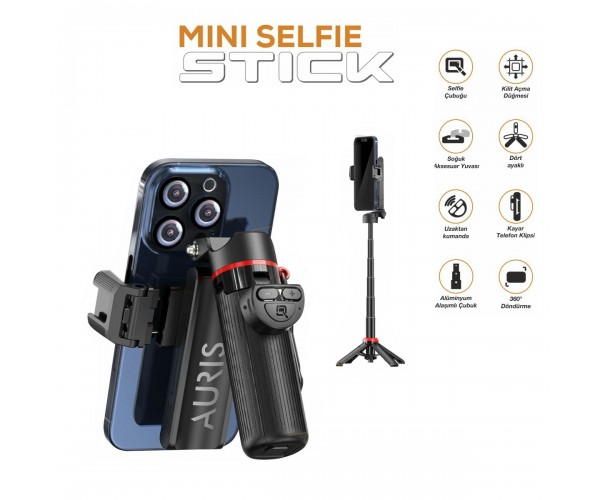 Auris TR10 360 Ayarlanabilir Uzaktan Kumandalı Tripod&hellip;