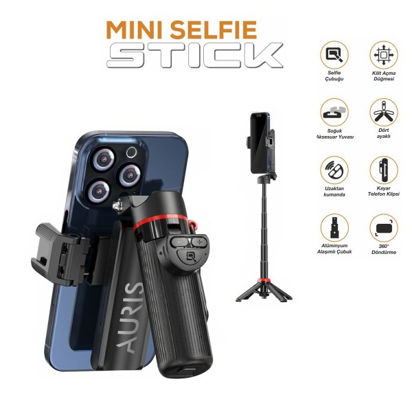 Auris TR10 360 Ayarlanabilir Uzaktan Kumandalı Tripod&hellip;