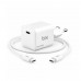 Bix BX1P32G GaN 30W Type-C PD Hızlı Şarj Cihazı ve 1.2m 3A Type-C Kablo Set