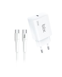 Bix BXC20W 20W USB-C PD3.0 Hızlı Şarj Adaptörü ve 