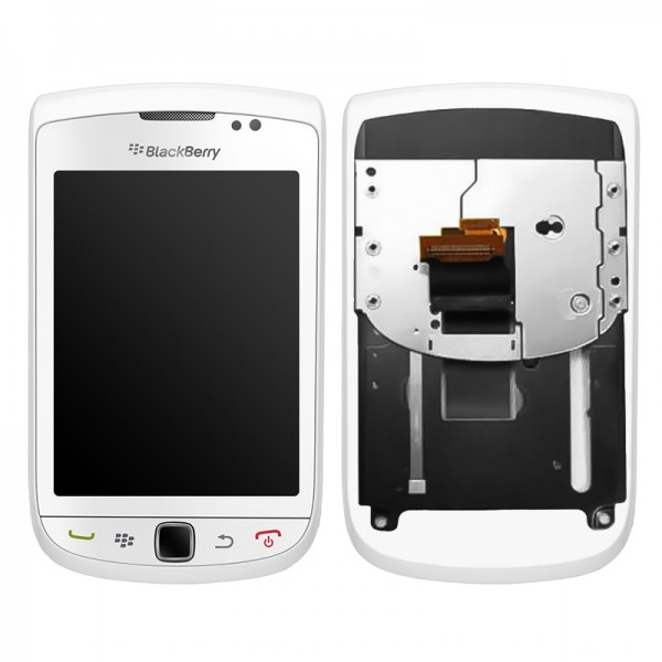 BlackBerry 9800 Torch Ekran LCD Komple Kızaklı Beyaz / 001…