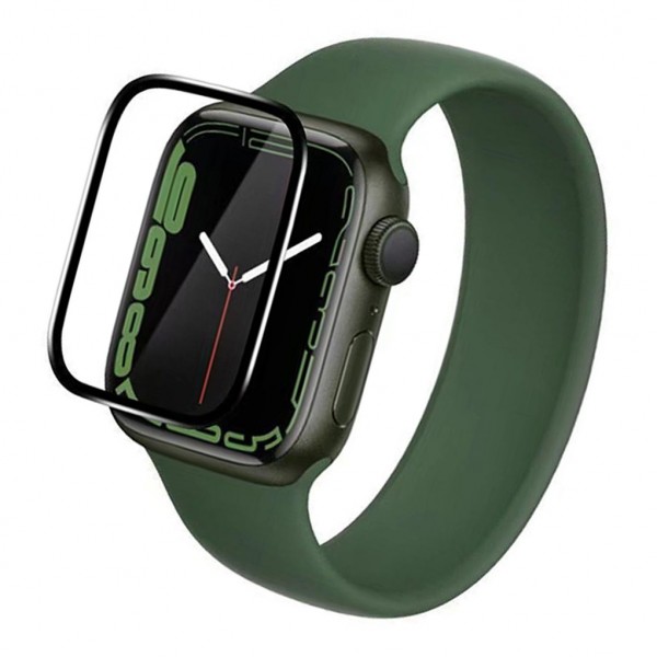 Bufalo Apple Watch 41mm Ekran Koruyucu 3D Kavisli PMMA Nano Siyah Çer…