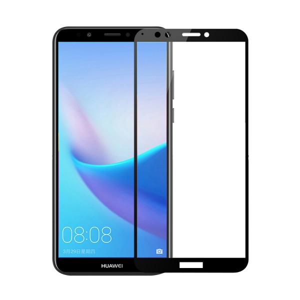 Bufalo Huawei Y7 2018 Ekran Koruyucu 5D Temperli Cam Siyah…