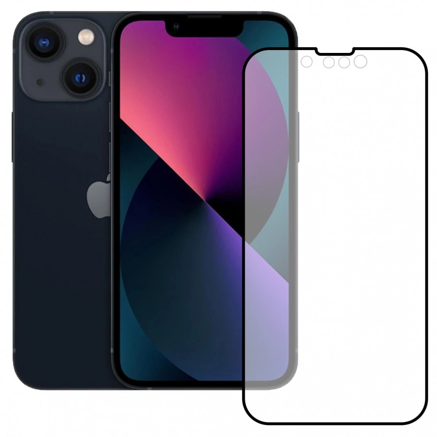 Bufalo iPhone 13 Mini Ekran Koruyucu Seramik Mat Nano 9D Tam Kaplama Siyah