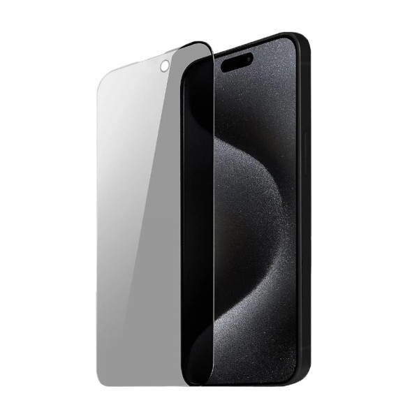 Bufalo iPhone 15 ESD Anti Static Hayalet Privacy Cam Ekran Koruyucu