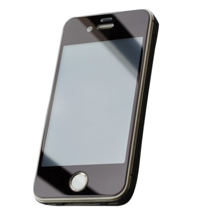 Bufalo iPhone 4/4s Aynalı ÖN+ARKA Cam Ekran Koruyucu Siyah