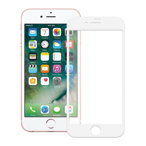 Bufalo iPhone 6 / 6s Ekran Koruyucu 9D Temperli Cam - Beyaz…