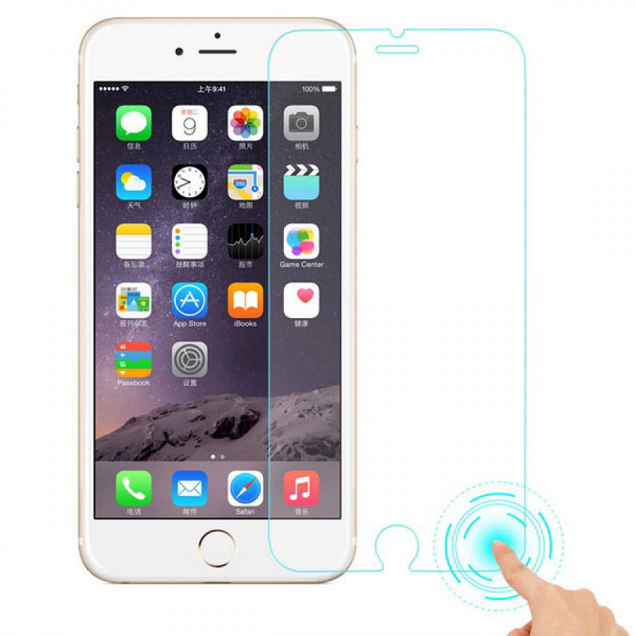 Bufalo iPhone 6-6s Geri Tuşlu Cam Ekran Koruyucu