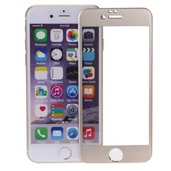 Bufalo iPhone 6-6s Metal Kenarlı Cam Ekran Koruyucu Gri…