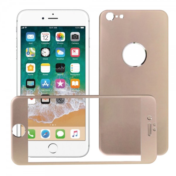 Bufalo iPhone 6 Plus Metal Kenarlı ÖN+ARKA Cam Ekran Koruyucu Gold …