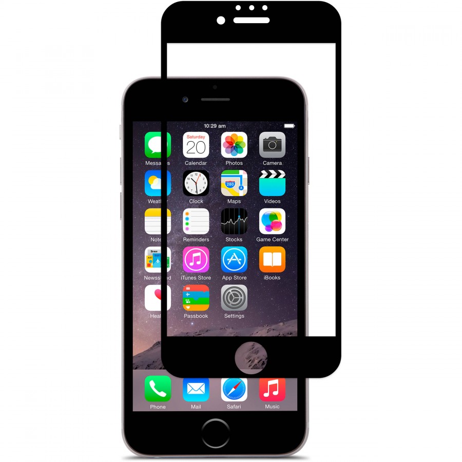 Bufalo iPhone 7 / 8 Ekran Koruyucu Seramik Mat Nano 9D Tam Kaplama Siyah