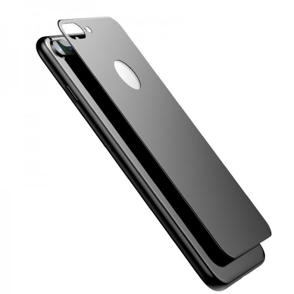 Bufalo iPhone 7/8 Kavisli 4D ARKA GÖVDE Cam Koruyucu Siyah