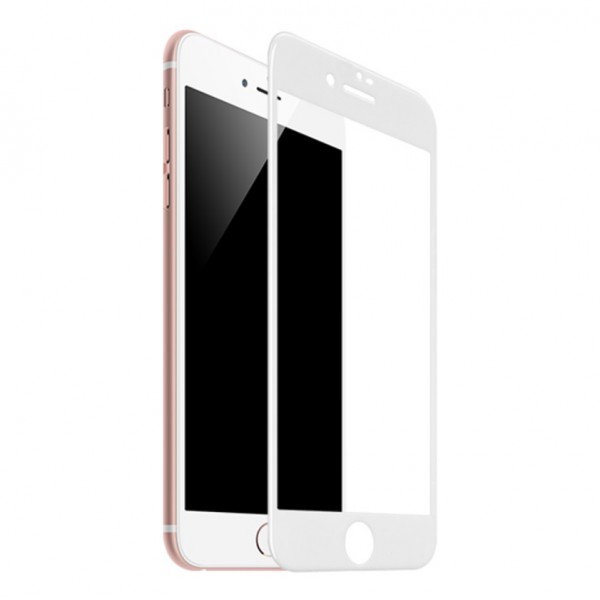 Bufalo iPhone 7 Plus / 8 Plus Ekran Koruyucu Seramik Mat Nano 9D Tam Kaplama Beyaz