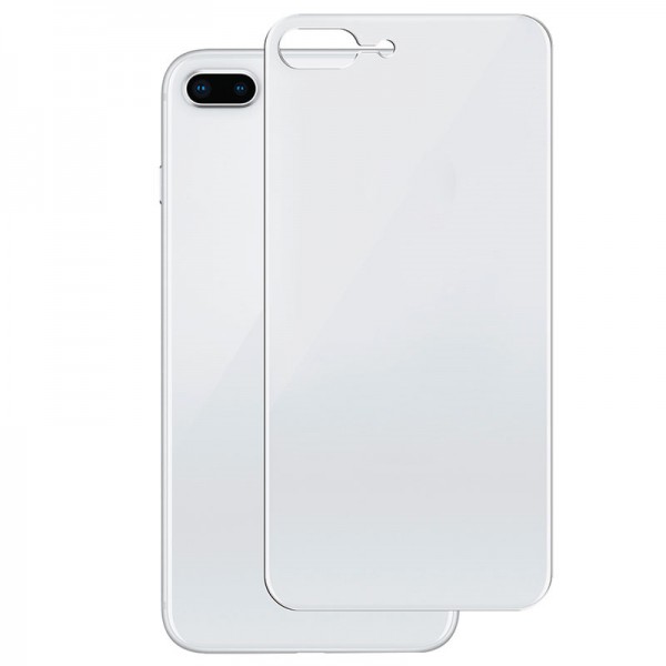 Bufalo iPhone 7 Plus/8 Plus Kavisli 4D ARKA GÖVDE Cam Koruyucu Beyaz