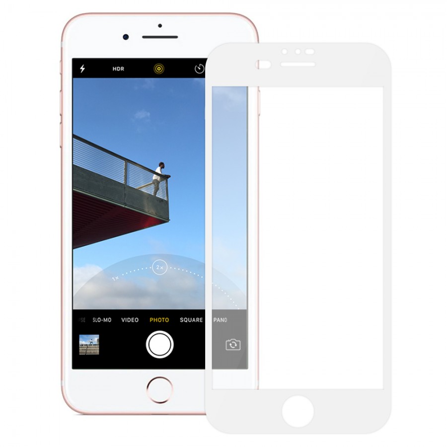 Bufalo iPhone 7 Plus / iPhone 8 Plus ESD Anti Static Cam Ekran Koruyucu Beyaz