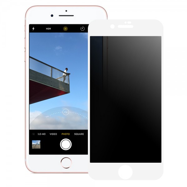 Bufalo iPhone 7 Plus / iPhone 8 Plus ESD Anti Static Hayalet Privacy Cam Ekran Koruyucu Beyaz