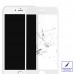 Bufalo iPhone 8 / 7 Ekran Koruyucu 9D Temperli Cam - Beyaz