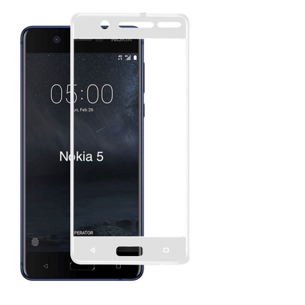 Bufalo Nokia 5 Kavisli 3D Cam Ekran Koruyucu Beyaz…