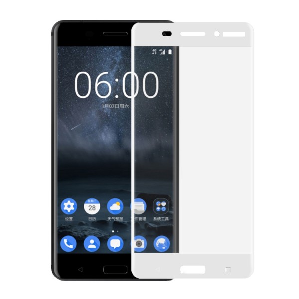 Bufalo Nokia 6 Kavisli 3D Cam Ekran Koruyucu Beyaz…