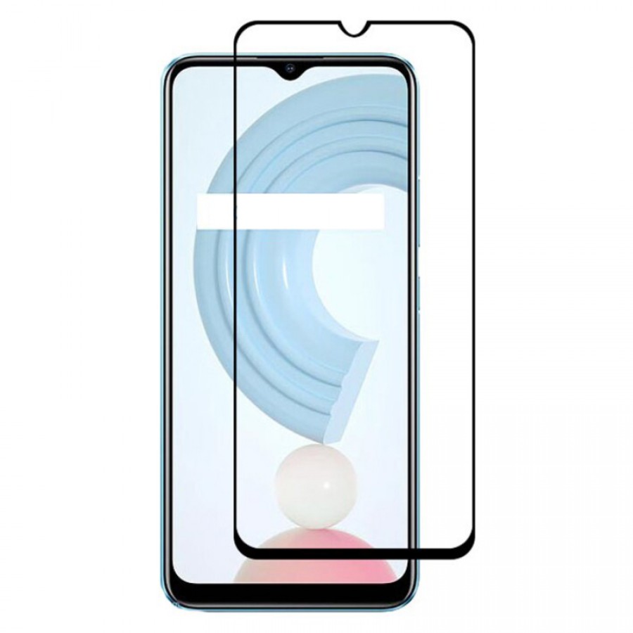 Bufalo Realme C21 Ekran Koruyucu Seramik Mat Nano 9D Tam Kaplama Siyah